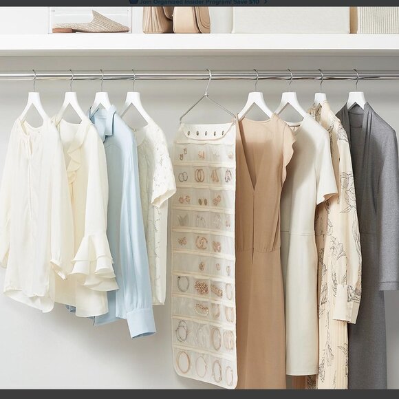 NWOT Container Store 80-Pocket Hanging Jewelry Organizer - Picture 5 of 8